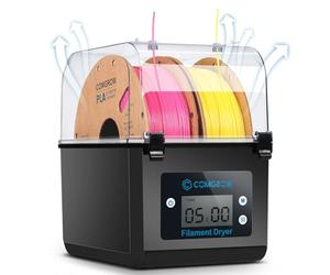Comgrow 3D Impresora Filamento Caja Secadora, Almacenamiento de Filamento 3D, Compatible con Material PLA PETG ABS de 1.75mm/2.85mm, Deshidratador de Filamento