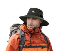 Comhats Sombrero de cubo impermeable, sombrero de exterior para senderismo, golf, safari, pesca, senderismo - Sombreros de lluvia - Sombrero solar UPF 50+ ajustable, plegable, resistente al viento 54