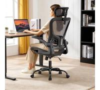 COMHOMA Silla de Oficina de Escritorio, Silla ergonómica de Malla de Doble Capa, Transpirable, Apoyo Lumbar adaptativo, reposacabezas Ajustable, para Oficina en casa, Silla giratoria de 150 kg, Color