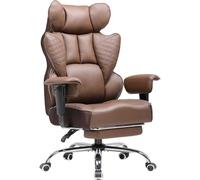 COMHOMA Silla de Oficina ergonómica para Videojuegos, Silla de Escritorio con reposabrazos Ajustables, Soporte Lumbar de muelles ensacados para Personas Grandes y Altas, 150 kg, Asiento Ancho, Color