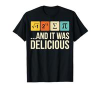 Comí un Poco de Pastel y fue Delicioso Divertido Juego de Palabras para Maestros de matemáticas Camiseta