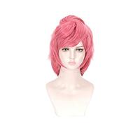Comic Anime Jojo's Bizarre Adventure Pelucas de Cosplay Trish Una Peluca de Cosplay Peluca sintética Halloween Pink Hair Cosplay Accesorios Peluca