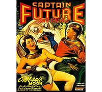 Wee Blue Coo Comic Book Cover Captain Future Man Tomorrow Sci Fi Monster USA Art Print Poster Wall Decor 12X16 Inch