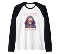 Comic Collector Lector de novelas gráficas Cita Divertida Camiseta Manga Raglan