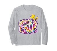 Cómic de Fans Vintage Peanuts Psychedelic Woodstock Peace & Love Manga Larga