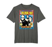 Comic Oficial de Blink-182 One More Time Camiseta, Hombre Tallas Grandes, Asfalto, 3X Alto