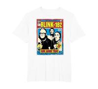 Comic Oficial de Blink-182 One More Time Camiseta, Hombre Tallas Grandes, Blanco, 2X Alto