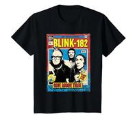 Comic Oficial de Blink-182 One More Time Camiseta, Niños, Negro, 3 años