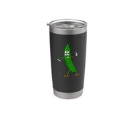 Cómic Pepino Vaso térmico de acero inoxidable de doble pared
