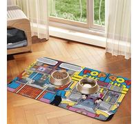 Comic Pop Scene - Mantel de piel absorbente para mascotas, 30 x 45 cm, con base de goma antideslizante para gatos y perros