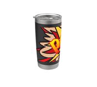 Cómic POW Pop Art divertido diseño de superhéroes Vaso térmico de acero inoxidable de doble pared