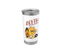 Cómic retro de dibujos animados de Blyth South Beach Soul Surfer '99 Vaso térmico de acero inoxidable de doble pared