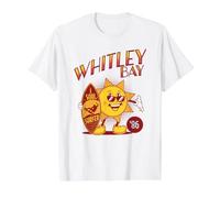 Cómic Retro de Dibujos Animados de Whitley Bay Soul Surfer del 86 Camiseta gráfica económica, Hombre, Blanco, M