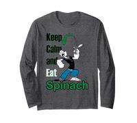 Cómic Retro de Popeye The Sailor Man Keep Calm & Eat Spinach Manga Larga
