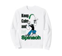 Cómic Retro de Popeye The Sailor Man Keep Calm & Eat Spinach Sudadera