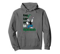 Cómic Retro de Popeye The Sailor Man Keep Calm & Eat Spinach Sudadera con Capucha