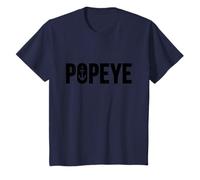 Cómic Retro para niños con el Logotipo de Popeye The Sailor Man Anchor Camiseta