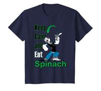 Cómic Retro para niños de Popeye Keep Calm & Eat Spinach Camiseta