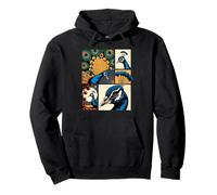 Comic Strips Art Pavo Real Pavos Reales Sudadera con Capucha