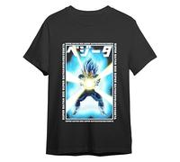 Comic Studio Dragon Ball Camiseta | Vegeta God Super, Sayan | Negro | L T-Shirt, Unisex