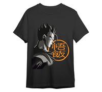Comic Studio | Dragon Ball Z Camiseta | Artículo Licenciado Oficial | Gohan | Negro | XXL