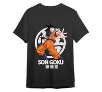 Comic Studio | Dragon Ball Z Camiseta | Artículo Licenciado Oficial | Goku | Negro | L
