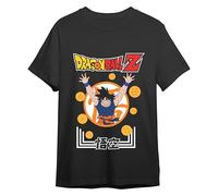 Comic Studio Goku Dragon Ball Z Camiseta | Artículo Licenciado Oficial | Unisex | Negro | L T-Shirt