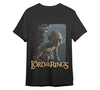 Comic Studio | Lord of The Rings Camiseta | Artículo Licenciado Oficial | Gollum | Negro | XL