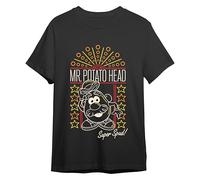 Comic Studio Mr Potato Head Character Camiseta | Printed | Negro | M T-Shirt, Unisex