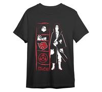Comic Studio Naruto Camiseta | Itachi Uchiha | Negro | M T-Shirt, Unisex