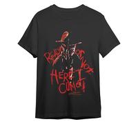 Comic Studio Nightmare On ELM Street Camiseta| Artículo Licenciado Oficial | Freddy Krueger | Negro | M T-Shirt, Unisex