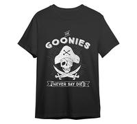 Comic Studio | The Goonies Camiseta Hombre | Artículo Licenciado Oficial | The Goonies Skull Character | Unisex | Negro | S, M, L, XL, XXL | Manga Corta | Merchandising Película | Regalo Original