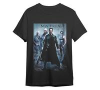 Comic Studio The Matrix Camiseta | Neo, Morfeo, Trinity, Cypher | Negro | L T-Shirt, Unisex