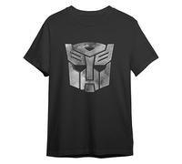 Comic Studio Transformers Camiseta | Escudo Autobot| Printed | Negro | S T-Shirt, Unisex