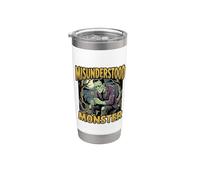Cómic vintage de Frankenstein Misunderstood Monster Vaso térmico de acero inoxidable de doble pared