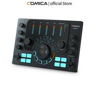 COMICA ADCaster C2 Interfaz de audio Streaming/Podcasting/Grabación Mezclador de audio multifuncional para computadoras ADCaster C2(Black)