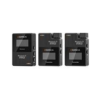 COMICA BoomX-D2 Pro 2.4G Micrófono Lavalier inalámbrico de grabación a Bordo de Doble Canal Compatible con cámara, videocámara, teléfono Inteligente y computadora para grabación de Video