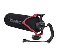 Comica CVM-V30 Lite Video Micrófono Condensador supercardioide Micrófono de Escopeta en la cámara para Canon Nikon Sony Cámara Panasonic/DSLR/iPhone Samsung Huawei (Rojo)