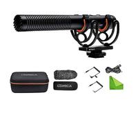 COMICA CVM-VM20 Micrófono de Video súper cardioide Profesional con Soporte de Choque, Kit de micrófono de Escopeta para cámara para teléfono Inteligente/cámara DSLR/videocámara