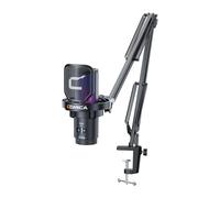 COMICA EJoy Uni - Condensador USB para juegos para PC, PS4, PS5, teléfono USB C y Mac, micrófono de computadora RGB con brazo Boom Arm para Twitch, streaming/podcasting/YouTube, micrófono de