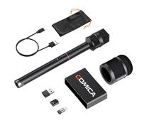 COMICA Revo S - Micrófono de mano inalámbrico para iPhone 15 16, micrófono de entrevista USB C con grabación de 48 kHz/24 bits, duración de la batería de 15 horas, ideal para creadores de contenido