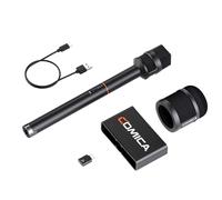 COMICA Revo S - Micrófono inalámbrico de mano para entrevistas USB-C, condensador cardioide recargable, micrófono de reportero para teléfono, micrófono de grabación profesional para voz, entrevistas