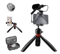COMICA Smartphone Video Kit Vlogging Rig Kit, CVM-VM10-K2 Pro con Video Condensador Micrófono, Phone Trípode, Carry Case para Cámara iPhone 12 11 Pro 8 7 Plus Samsung Huawei Youtube TikTok
