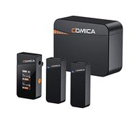 COMICA Vimo C3 ワイヤレスマイク ノイズキャンセリング 充電ケース付き 2.4GHz 伝送距離200m 音量調整 最長20時間 カメラ/スマートフォン/PC ブラック 国内正規品