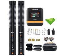 COMICA VM40 Combo Micrófono de Escopeta inalámbrica,2.4G Super Cardioid Polar Pattern,48kHz/32 bits Float Recording,Modos duales con Cable/inalámbricos,micrófono de grabación a Bordo de 32g