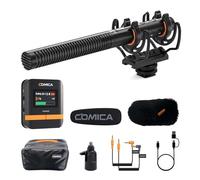 COMICA VM40 Micrófono de grabación integrada de 32G, micrófono inalámbrico para cámara con grabación Flotante de 48kHz/32bits para cámara de teléfono Inteligente (1RX+1TX)