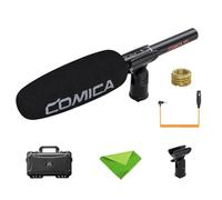 COMICA VP3 XLR Micrófono de escopeta, micrófono condensador direccional súper cardioide para cámara/videocámaras, micrófono profesional para creación de contenido, grabación de vídeo, cine, transmisió