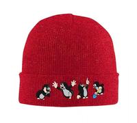 Cómics Europeos de Lunar Gorros Tejidos Gorro de Hombre para Hombre Sombrero otoño Invierno Krtek Little Maulwurf Dibujo Animado Mono Gorro cálido de melón