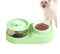 Comida automática para gatos, dispensador de agua para gatos, 2 en 1, dispensador de comida para gatos - Suministros de alimentación y riego de PET para gestión de criaturas, clínica veterinaria