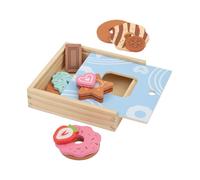 Comida de juguete de madera